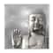 Stupell Industries Buddha Inspired Portrait Greyscale Eastern Figure,12" x 12"